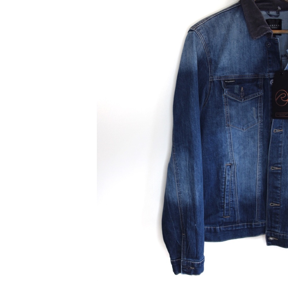 Request Faded Premium Denim Jacket M - Picture 2 of 9